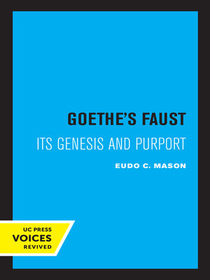 cover image of Goethe's Faust